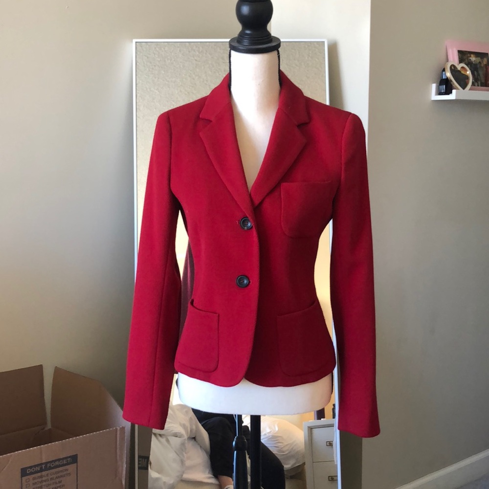 Theory Red Blazer